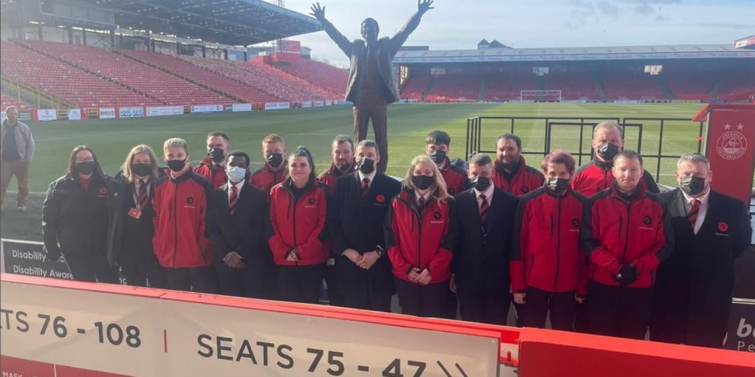 Granite Elite security team at a football stadium