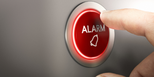 Image of a push-button alarm.